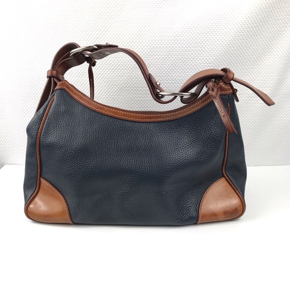 DOONEY & BOURKE Vintage Blue Pebble Leather Hobo Hand Shoulder Bag - Picture 14 of 14